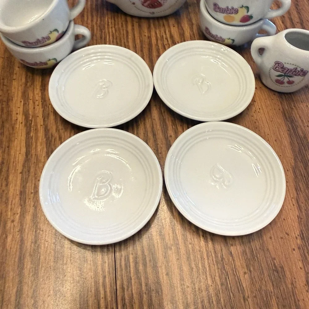 Barbie Mattel China Tea Party Porcelain Pieces Vintage‎ 1994